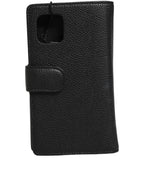 Dolce & Gabbana Case Flip Cover Black Calf Leather iPhone11 PRO Phone