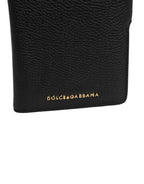 Dolce & Gabbana Case Flip Cover Black Calf Leather iPhone11 PRO Phone