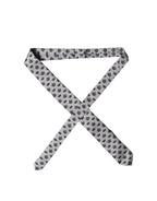 Dolce & Gabbana Gray Crown Fantasy Silk Adjustable Men Tied Necktie Tie