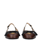 Valentino Garavani Black Leather Ballet Flats