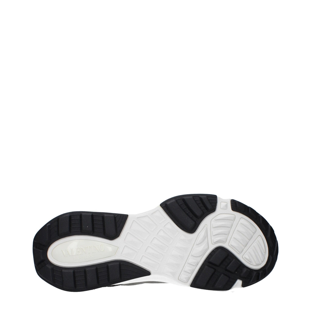 Valentino Garavani Gray Fabric Athletic Sneakers