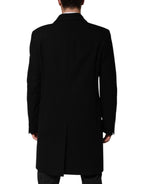 Dolce & Gabbana Black Heraldic Patch Single Breasted Jacket