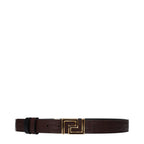 Versace Brown Leather Regular Belt