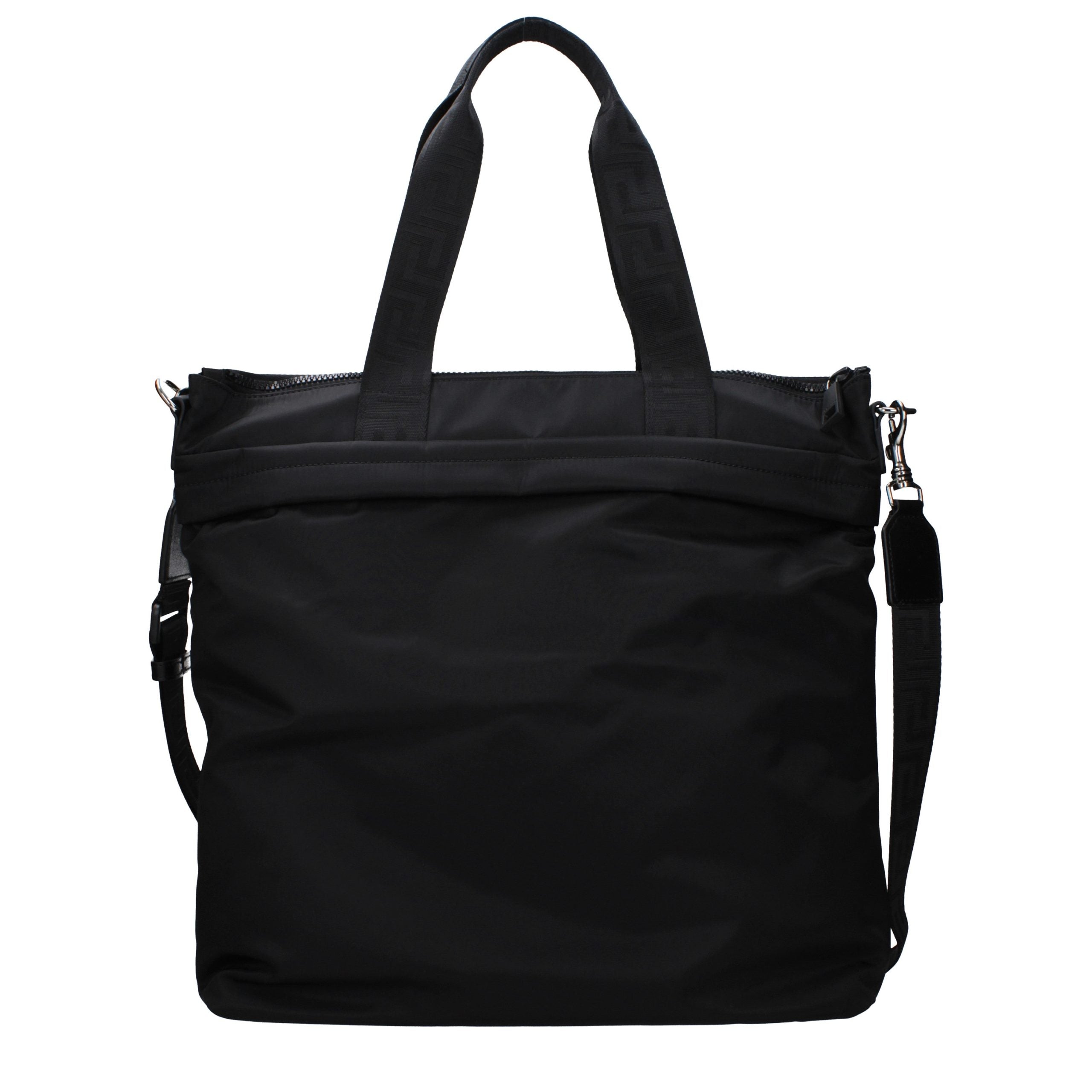 Versace Black Nylon Shoulder Bag