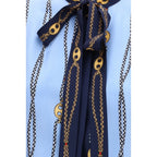 Gucci Blue Silk Pattern Shirt