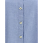 Deperlu Blue Cotton Shirt
