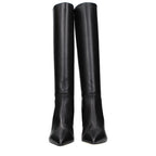 Paris Texas Black Leather Ankle Boots