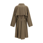 Calvin Klein Bicolor Cotton Trench Coat