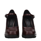 Max Mara Brown Leather High Heel Pumps