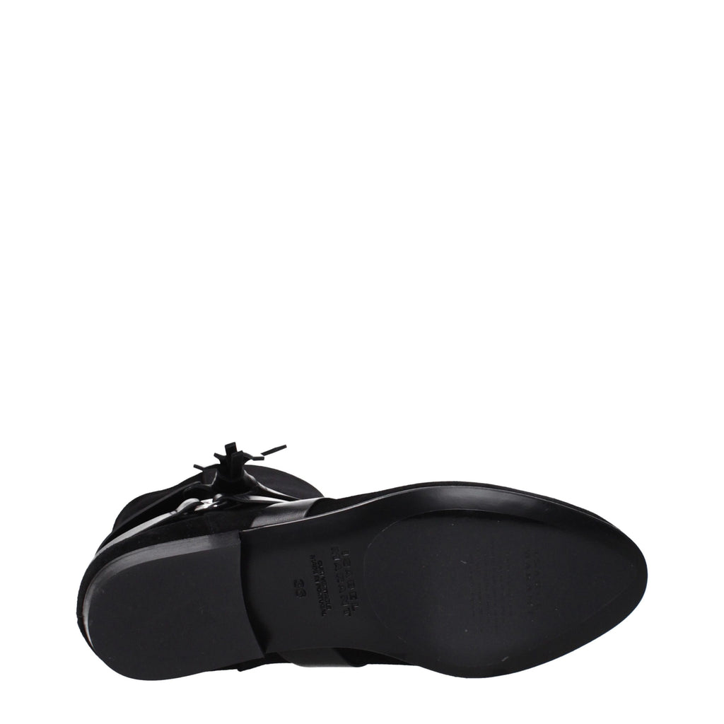 Isabel Marant Black Leather Ankle Boots