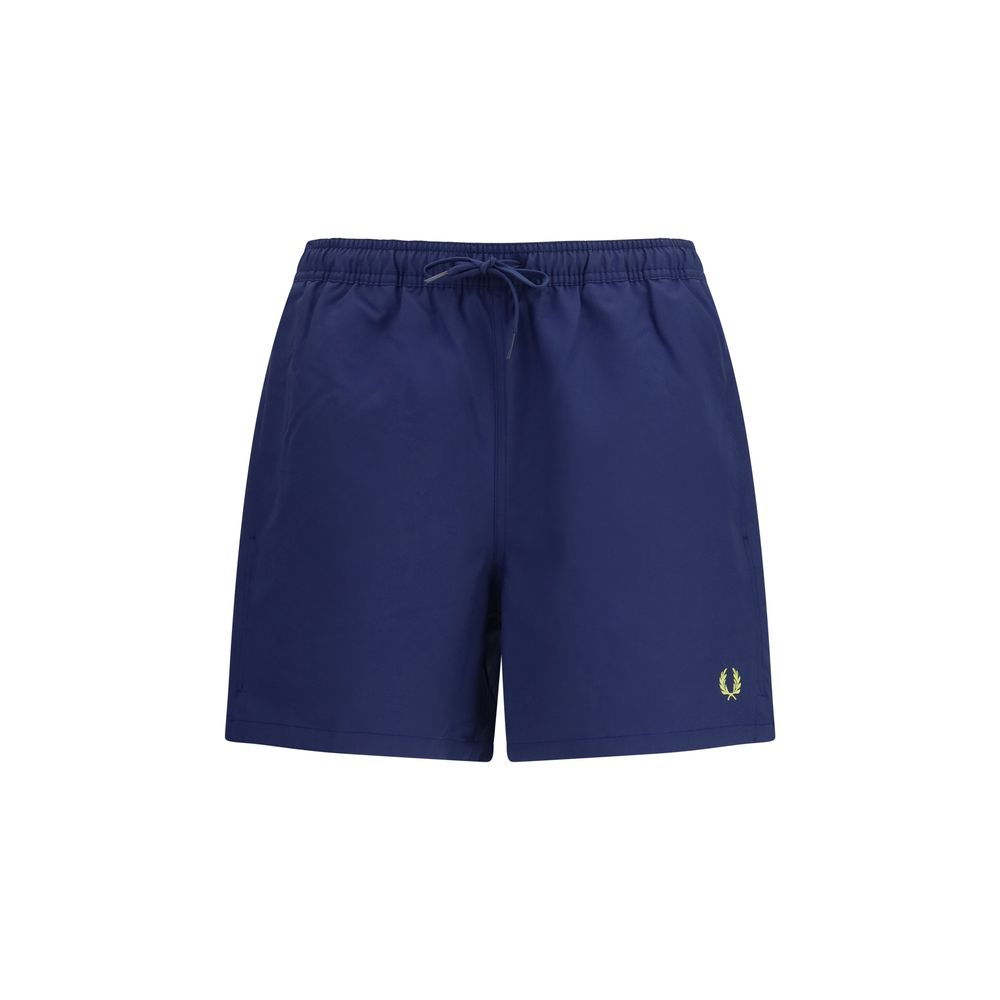 Fred Perry Blue Recycled Polyester Shorts