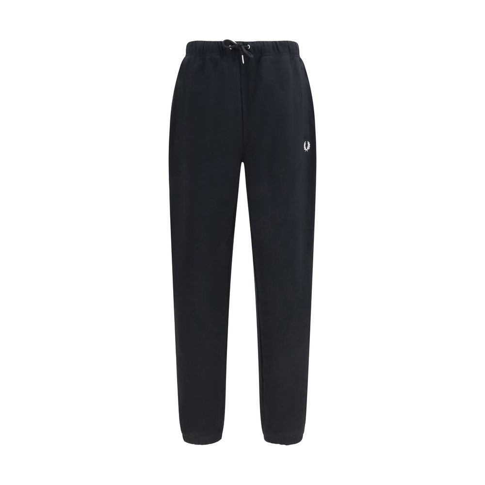 Fred Perry Black Cotton Joggers (Workout Pants)