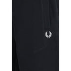Fred Perry Black Cotton Joggers (Workout Pants)
