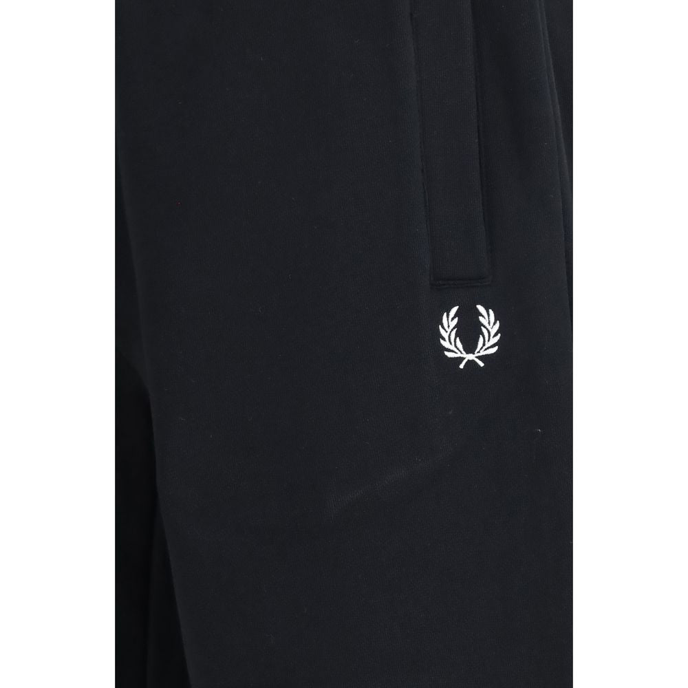 Fred Perry Black Cotton Joggers (Workout Pants)