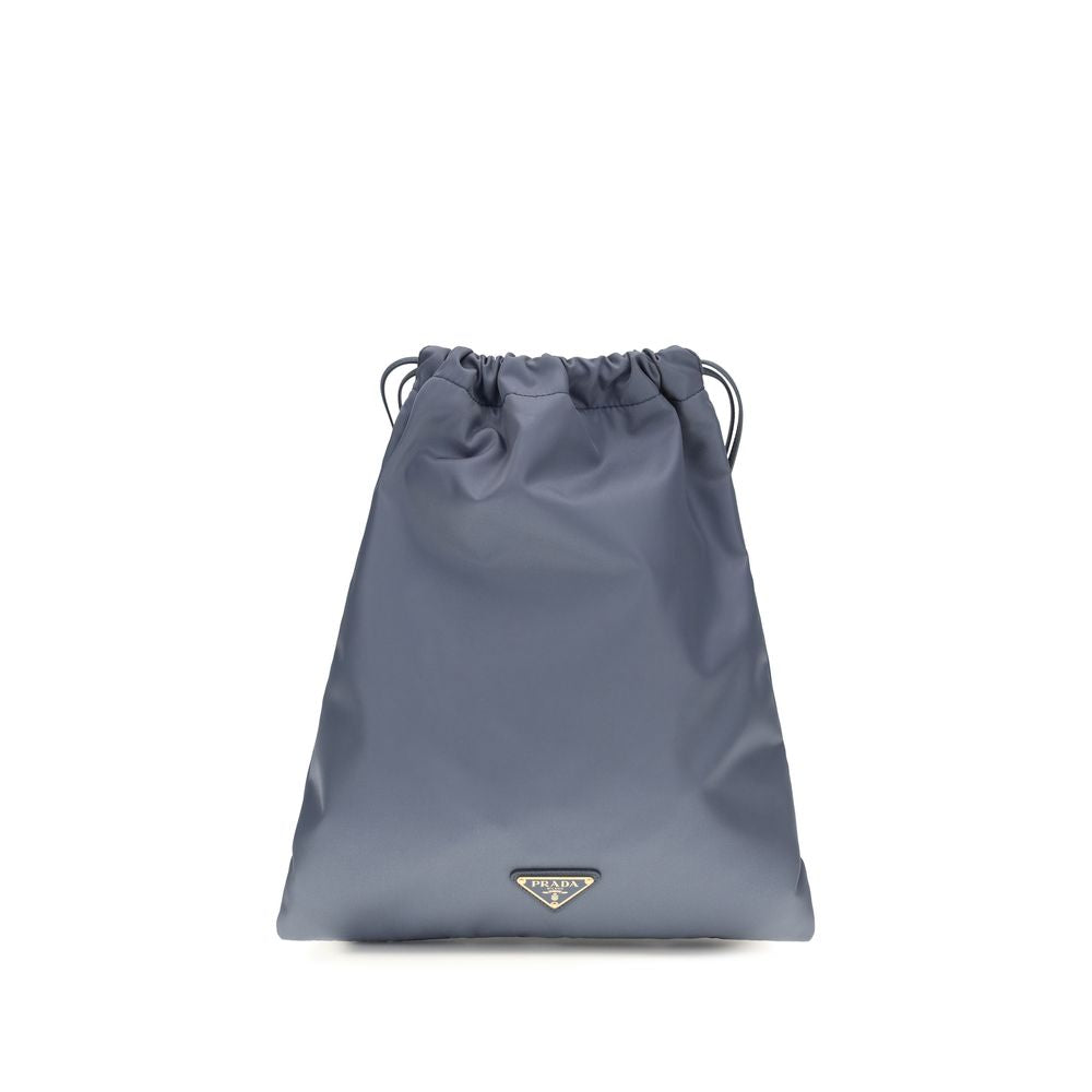 Prada Blue Recycled Polyamide Clutch Bag