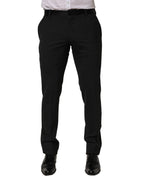 Dolce & Gabbana Black Cotton Dress Formal Men Trouser Pants