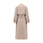 Brunello Cucinelli Multicolor Linen Trench Coat
