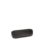 Khaite Black Calf Leather Bos Taurus Clutch Bag