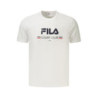Fila White Cotton Mens T-Shirt