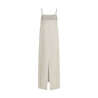 Brunello Cucinelli White Acetate Casual Dress