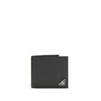 Prada Black Calf Leather Bos Taurus Wallet