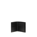 Prada Black Calf Leather Bos Taurus Wallet