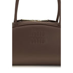 Miu Miu Brown Calf Leather Bos Taurus Handbag