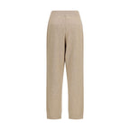 Brunello Cucinelli Beige Cashmere Casual Pants