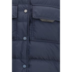 Brunello Cucinelli Blue Polyester Jacket