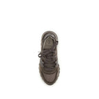 Brunello Cucinelli Brown Calf Leather Bos Taurus Athletic Sneakers