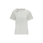 Burberry White Cotton T-Shirt