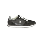 U.S. POLO ASSN. Black Polyurethane Men's Sneaker