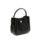 Tory Burch Black Calf Leather Bos Taurus Backet Bag