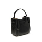 Tory Burch Black Calf Leather Bos Taurus Backet Bag