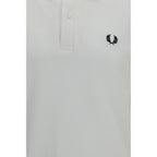 Fred Perry White Cotton Polo Shirt