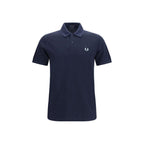 Fred Perry Blue Cotton Polo Shirt