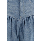 Ganni Blue Denim Skirt