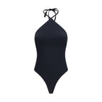 Jacquemus Black Nylon One-Piece Swimsuit