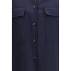 Max Mara Blue Wool Oves Aries Jacket