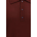 Valentino Bordeaux Wool Oves Aries Polo Shirt