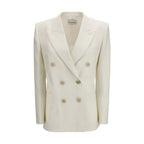 Givenchy White Wool Oves Aries Jacket
