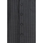 Dolce & Gabbana Gray Wool Oves Aries Dress Shirt