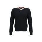 Burberry Black Wool Oves Aries Sweatshirt