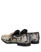 Dolce & Gabbana Multicolor Embroidered Sequin Loafers Shoes