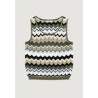Street One Green Marabou Tank Tops