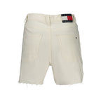 Tommy Hilfiger White Cotton Women Shorts