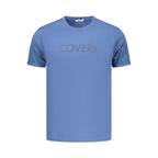 Coveri Moving Blue Cotton Men's T-Shirt