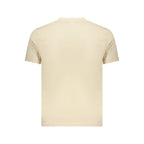 Coveri Moving Beige Cotton Mens T-Shirt