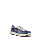 Premiata Blue Calf Leather Bos Taurus Low Top Sneakers