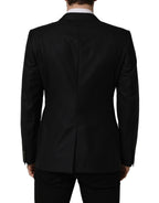 Dolce & Gabbana Black Wool Single Breasted Men Blazer Jacket